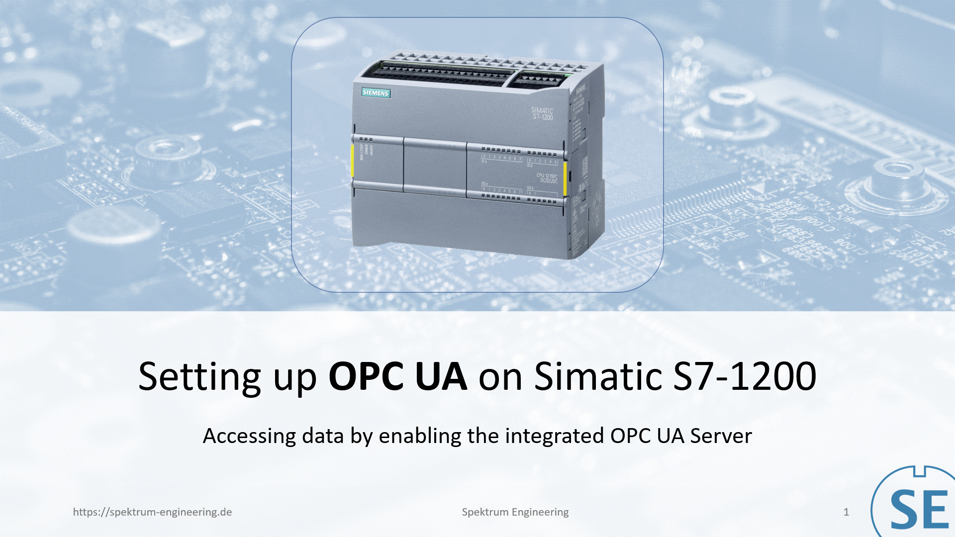 Simatic S7-1200  auf Firmware 4.4 updaten, um OPC UA Server zu nutzen