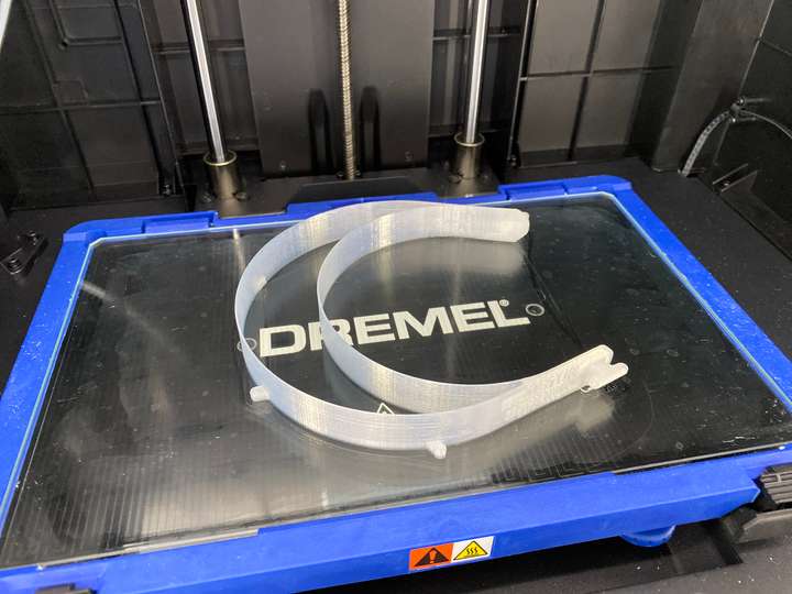 3D gedruckte Klammer für Sichtschutz